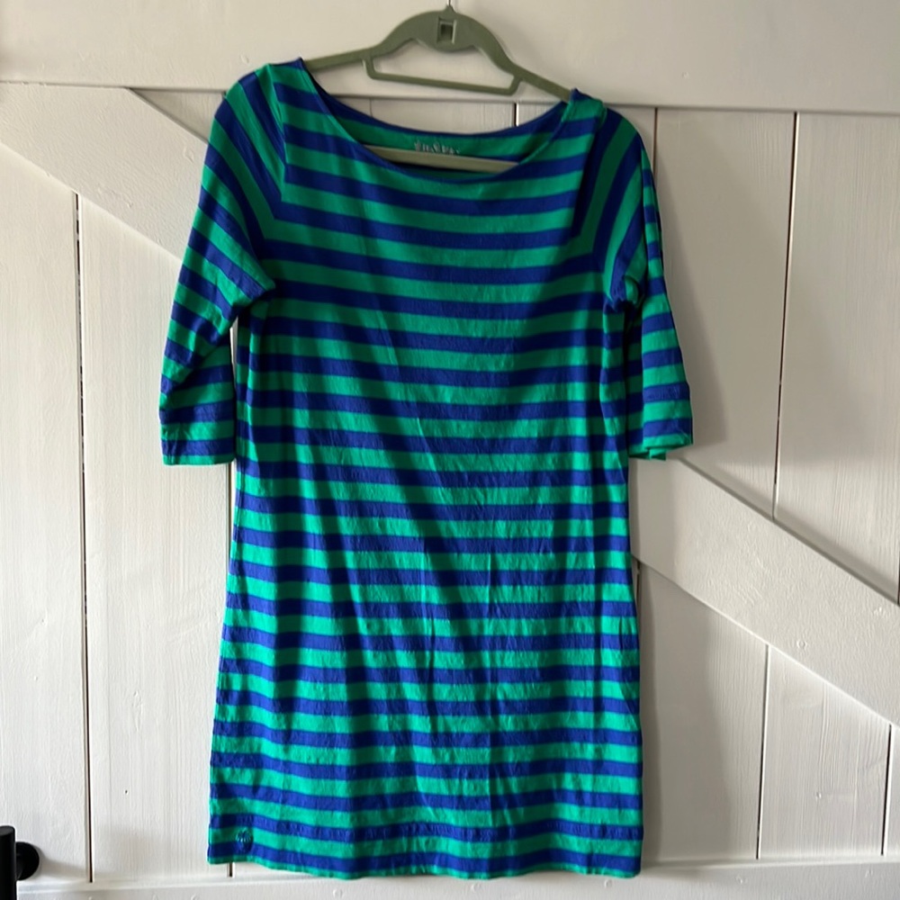 Lilly Pulitzer Blue/Green Cotten dress - Large